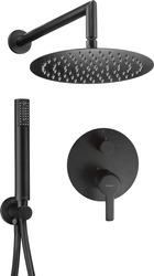 Zestaw prysznicowy podtynkowy Deante Arnika NAC N9QP czarny mat