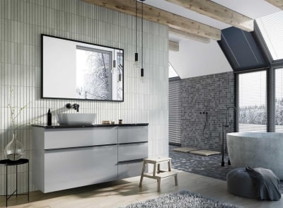 Lustro w czarnej ramie 120/80 Elita 167584