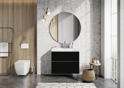 Szafka łazienkowa Elita Look czarny mat 80 2S 168106