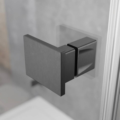 Drzwi prysznicowe Radaway Essenza Brushed GunMetal DWJ 80 prawe