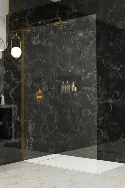 Kabina walk-in 55 złota Radaway Modo SL Gold II 10319055-09-01R