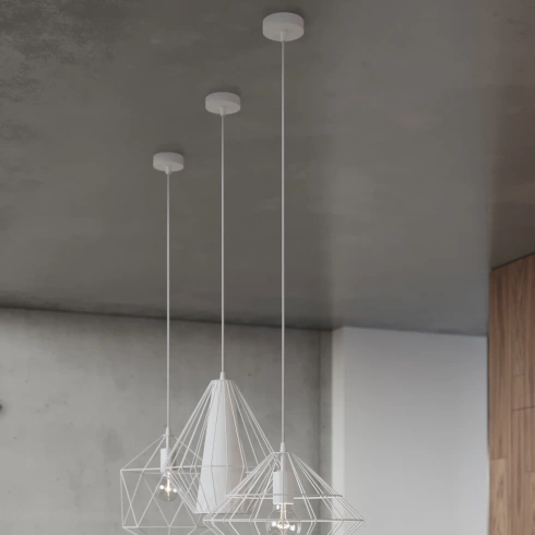 Lampa wisząca UMBERTO biała