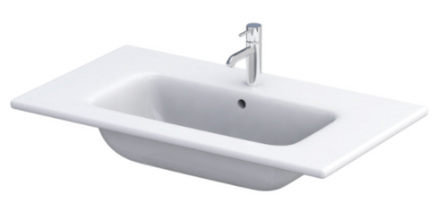 Szafka łazienkowa z umywalką Joy Oristo Silver OR33-SD2S-80-1-V3 + UME-JO-80-91 biały połysk, listwa chrom połysk