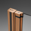 Kabina składana Radaway Nes Brushed Copper KDD B 100x90 miedź