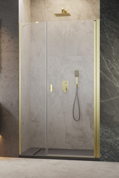 Drzwi prysznicowe Radaway Nes Brushed Gold DWS 120 prawe