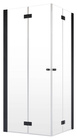 Kabina prysznicowa składana czarna 100x90 Radaway Nes Black KDD B