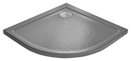 Brodzik półokrągły Radaway Doros A Stone antracytowy 80x80