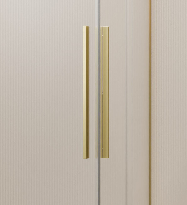 Uchwyty do kabiny Furo Brushed Light Gold KDD