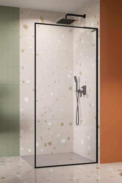 Kabina walk-in 100 Radaway Modo F SL Black II z czarną ramą prawa