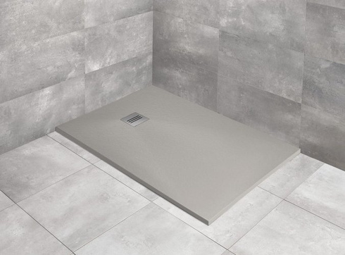 Brodzik z konglomeratu Radaway Kyntos F 100x70 cemento HKF10070-74