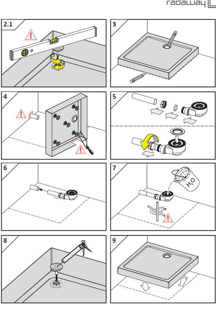 Brodzik akrylowy 150x90 Radaway Doros F Compact Stone biały