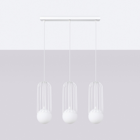 Lampa wisząca BRINA 3L biała