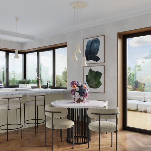 Lampa wisząca ESTRIA 1 beżowa