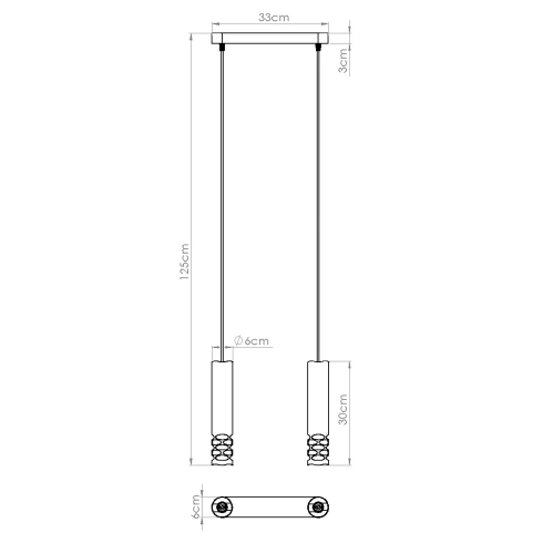 Lampa wisząca LIRO 2 biały