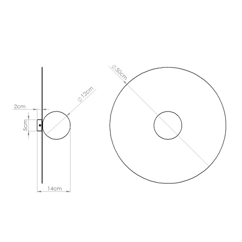 Kinkiet AKE 50 beżowy