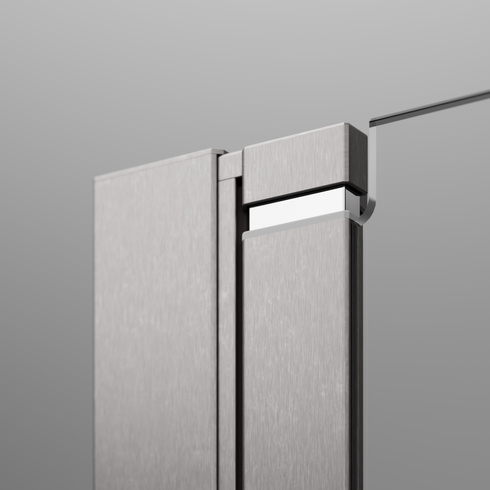 Kabina prysznicowa nikiel Radaway Nes Brushed Nickel 75x90 prawa