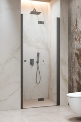 Drzwi składane szczotkowane Radaway Nes Brushed GunMetal DWB 70 prawe