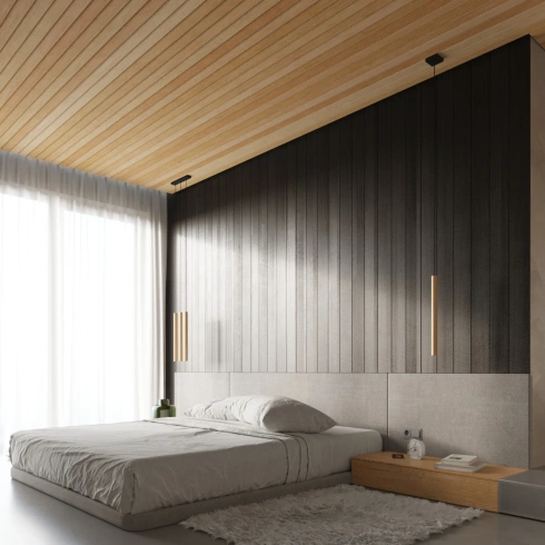 Lampa wisząca PASTELO 1 drewno