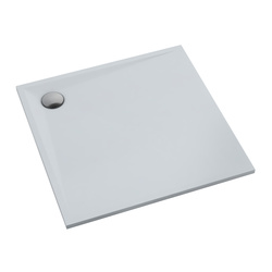 Brodzik kompozytowy Stabilsound Plus® Libra Smooth White 90x90x3 cm, kwadratowy