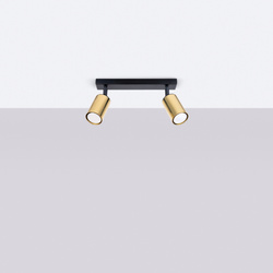 Plafon WINX 2 czarny/złoty