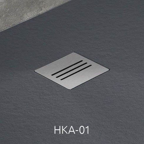 Brodzik z konglomeratu Radaway Kyntos C 100x100 Antracytowy HKC100100-64