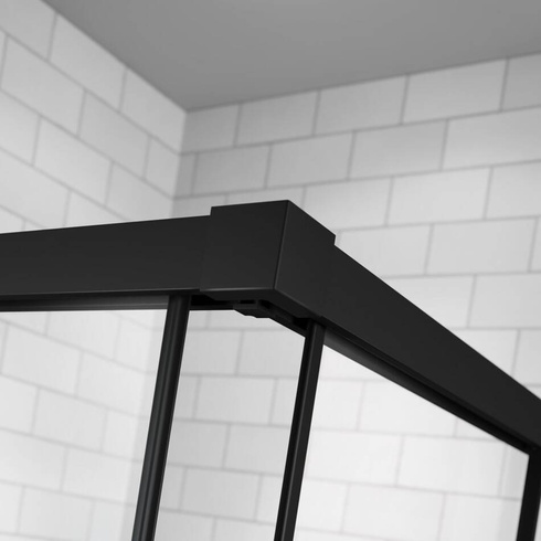 Kabina prysznicowa czarna Radaway Idea Black KDD Factory 120x80