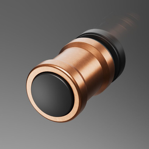 Kabina składana Radaway Nes Brushed Copper KDD B 90x90 miedź