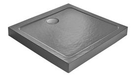 Brodzik kwadratowy 100x100 antracyt Radaway Doros C Compact Stone