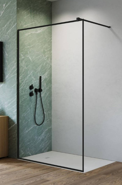 Szyba walk-in 70 czarna ramka Radaway Nes Black Walk-in II Frame