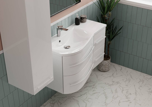 Szafka łazienkowa z umywalką Oristo Opal OR30-SD4S-90-1-LV4 lewa