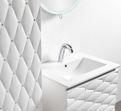 Szafka pod umywalkę  z 2 nóżkami Sanitti Lira 60 z kryształkami