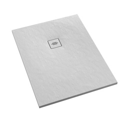 Brodzik kompozytowy Stabilsound Plus® Protos White Stone 100x120x3,5 cm, prostokątny