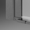 Drzwi szczotkowany gunmetal Radaway Nes Brushed GunMetal DWJ I 100 Prawe