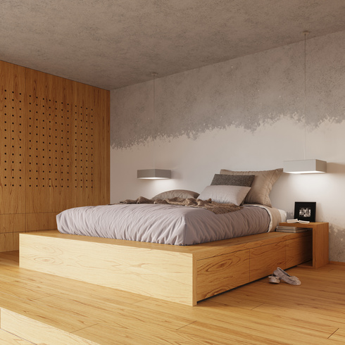 Lampa wisząca HORUS 45 szary