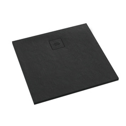 Brodzik kompozytowy Stabilsound Plus® Protos Black Stone 90x90x3,5 cm, kwadratowy