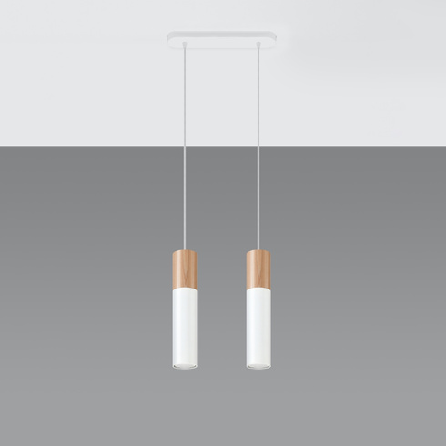 Lampa wisząca PABLO 2 biała