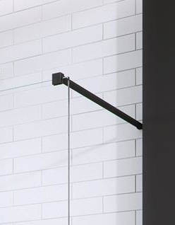 Czarna kabina walk-in 140 Radaway Modo New Black I 388144-54-01