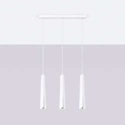 Lampa wisząca PRYSM 3L biała