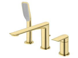 Bateria wannowa 3-otworowa Vedo Aletta Spazzo VBA5030/SZ szczotkowane złoto