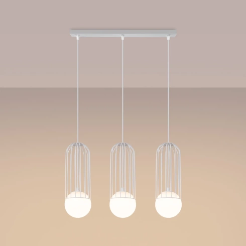 Lampa wisząca BRINA 3L biała