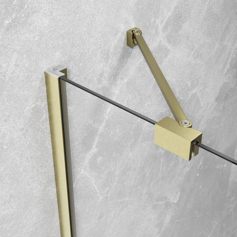 Drzwi złoto szczotkowane Radaway Essenza Brushed Gold DWJ 110 lewe