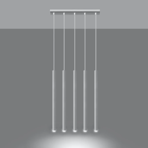 Lampa wisząca PASTELO 5 biała