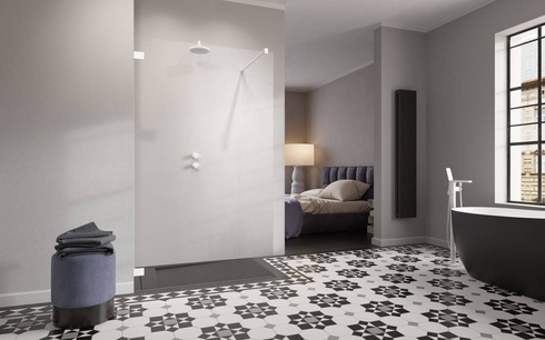 Kabina walk-in biała 85 Radaway Essenza Pro White 10103085-04-01