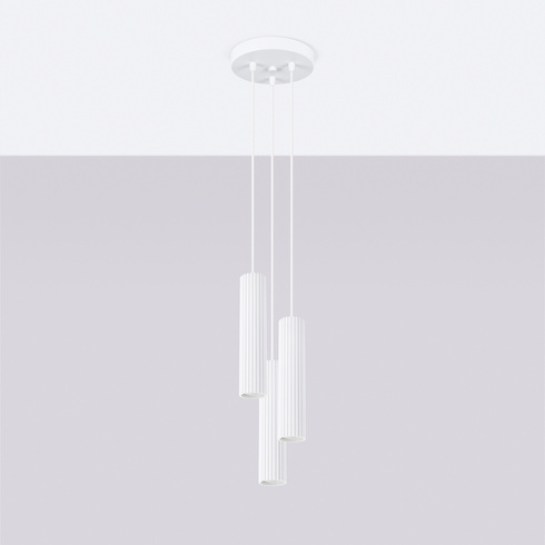 Lampa wisząca KARBON 3P biały