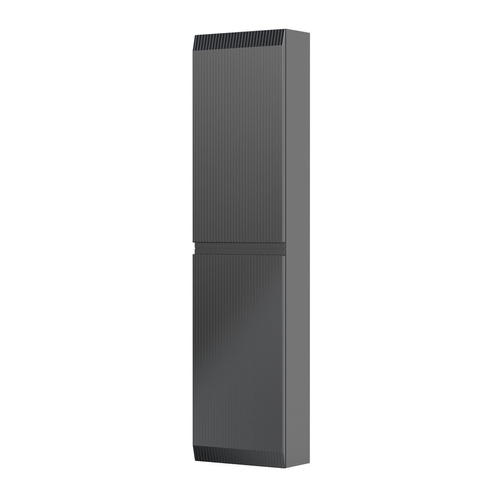 Regał Oristo Brylant Uni OR36-SB2D-40-8R czarny mat ryflowany