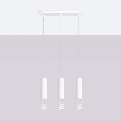 Lampa wisząca LAMI 3L biały