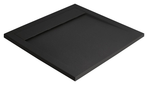 Brodzik czarny z konglomeratu Radaway Teos C 100x100 HTC100100-54