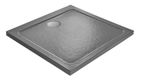 Brodzik kwadratowy 80x80 Radaway Doros C Stone antracytowy