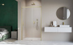 Drzwi złoto szczotkowane Radaway Idea Brushed Gold DWJ 130 prawe
