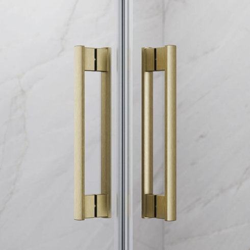 Drzwi prysznicowe złote szczotkowane Idea Brushed Gold DWD 160